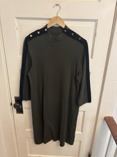 Nine West Women’s Green Sweater 3/4 Sleeve Shoulder Snaps Size XL $79