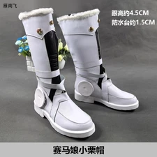 Umamusume: Pretty Derby Oguri Cap Shoes Cosplay Knee-High Boots Customize Shoe