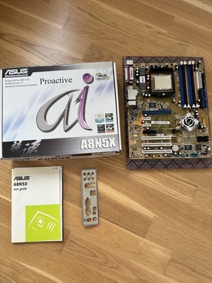 Mainboard ASUS A8N5X / SOCKEL 939 / DDR PCIe / OVP / Retro