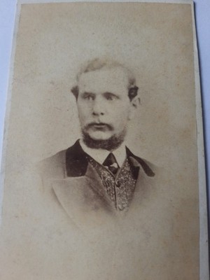 CDV Dapper Man - GF Crowder Town Hall Enniskillen N Ireland - Victorian Photo hh