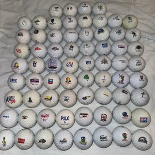Lot Of 68 Random Logo Golf Balls Advertising & Courses 80s & 90s