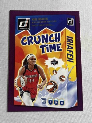 2025 Panini Donruss WNBA Crunch Time #20 KIKI IRIAFEN Purple Press Proof