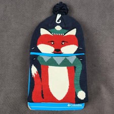 Columbia Youth Snow More Beanie Hat  Gaiter Set Boys One Size Blue Fox