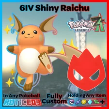 ✨ Shiny Alpha Raichu 6IV + EVs ✨ Pokemon Legends ZA 🚀 Fast 🚀