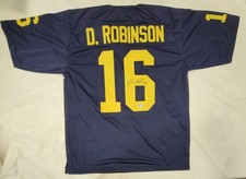 DENARD ROBINSON SIGNED COLLEGE STYLE CUSTOM XL JERSEY BECKETT QR