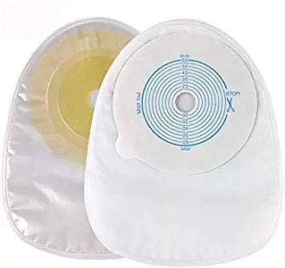 Disposable Colostomy Bags One-Piece Closed Stoma Bag 10 Count (Pack of 1) 
