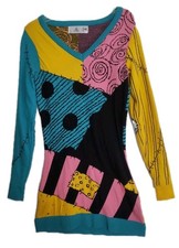 Disney Nightmare Before Christmas Sally Sweater Dress Women's XS