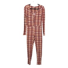 Pigiama lungo John Intimately Free People rosso a quadri taglia XS #OB1263485