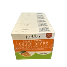 Lot of 6  Herbion Cough Drops Sugar Free Mint 18 Drops All Natural Sugar EX 2-27
