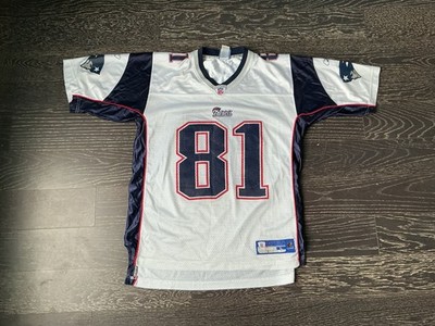 Rare Randy Moss New England Patriots Reebok Road  Jersey Size L White