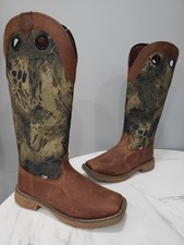 BOTA DE TRABAJO PULL ON 12EE Justin Rush Strike 17" resistente a la serpiente camuflaje marrón SE4380