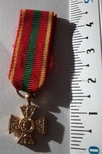MEDAILLE CROIX COMBATTANT VOLONTAIRE MINIATURE REDUCTION MILITAIRE OPEX TOE AFN