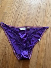 Vintage Victorias Secret Lingerie Gold Label Tag Purple Size M 80s 90s