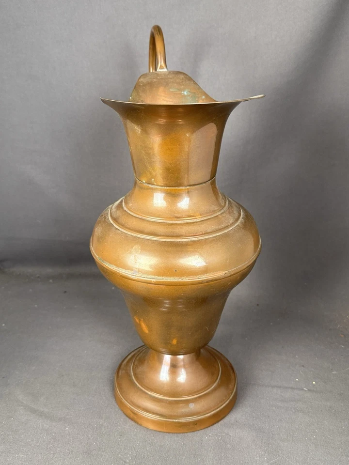 Ancienne cruche pichet cuivre Villedieu CG marque déposée - Photo 2/4