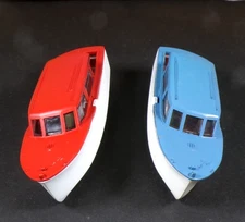 (2) DELUXE EXC VINTAGE LIONEL HO BOAT LOADS BLUE/WHITE+RED/WHITE MADE BY ATHEARN