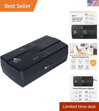 UPS 500VA/300W Battery Backup with 8 Surge-Protected Outlets, 120V