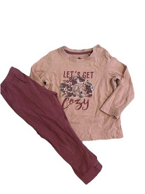 Schlafanzug Mädchen Gr. 86/92 rosa