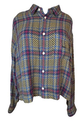 Supreme Basket Weave Jacquard Blue Red Yellow Custom Crop Unisex