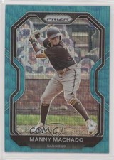 2021 Panini Prizm Tier II Teal Wave Prizm Manny Machado #139 1cx3