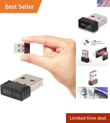 Mini USB Wifi Wireless Adapter, 150Mbps, Supports Windows XP, Vista, 7, 8 and...