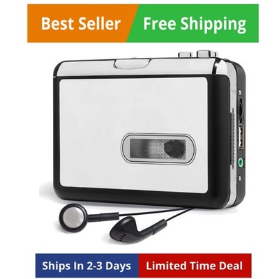 Portable Cassette Tape Player, Best Overall Standalone USB to MP3 Converter, ...