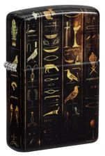 Zippo Lighter: Egyptian Hieroglyphics, Glow-in-the-Dark - 540 Color 81668
