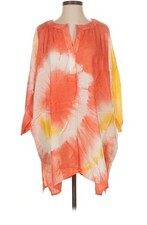 Lafayette 148 Small Long Sleeve 100% Silk Blouse Kimono Beach Cover Up MINT