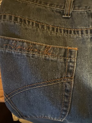 Makaveli Branded Jeans Mens 32x30 Embroidered Tupac Shakur Signature Back Pocket