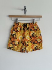 Vilebrequin Boys Kids Turtle Swimming Shorts Orange Floral Turtles Age 8