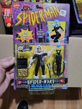 **ToyBiz Marvel Spider-Man Animated Black Cat Spider Wars 1996 5" Figure Vintage