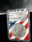 2018 American Silver Eagle $1 - NGC MS 69 Rare Flag Holder / Nice! - No Reserve!