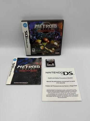 Metroid Prime Hunters (Nintendo DS, 2006) CIB - WIth Manual - FREE SHIPPING!