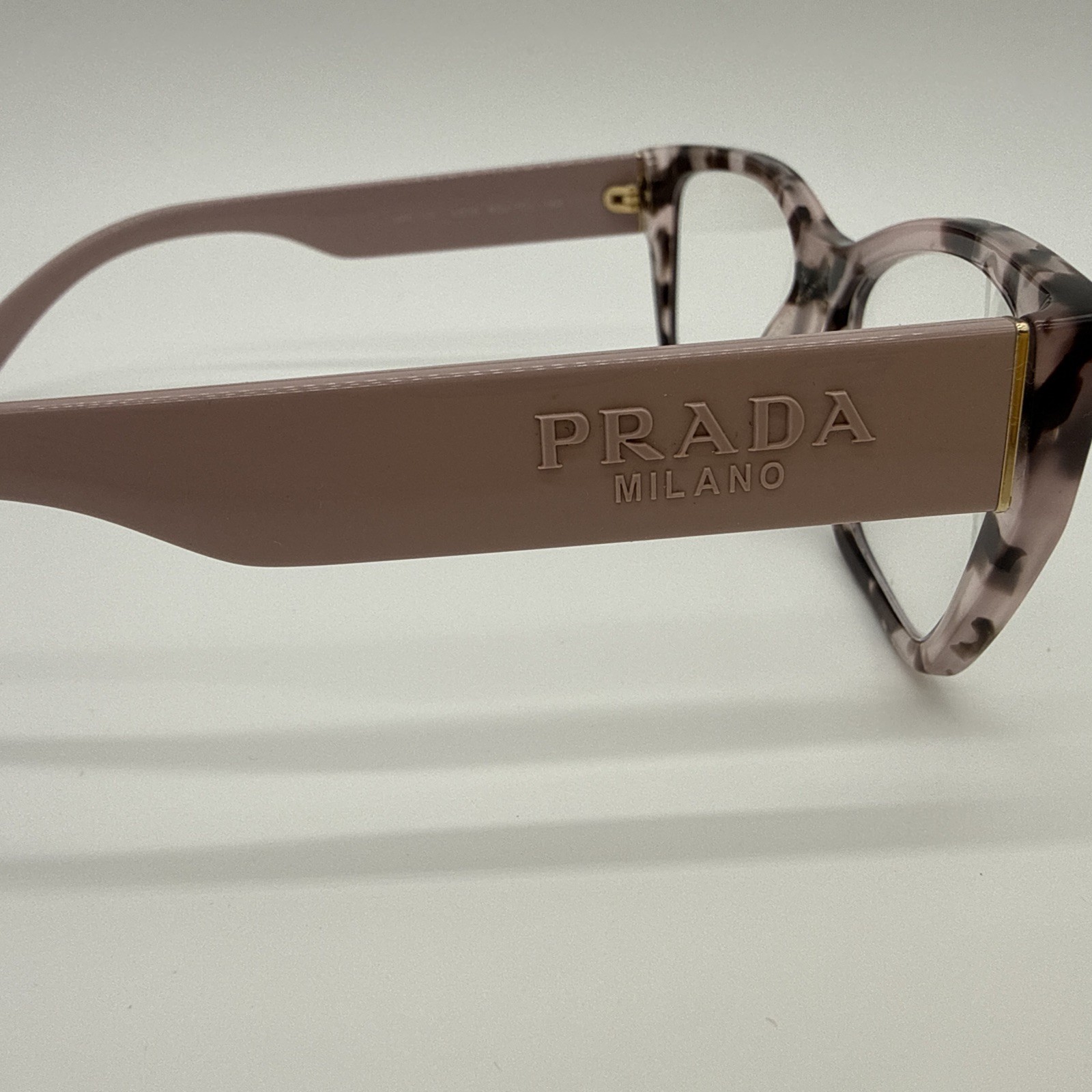 Prada VPR 11Y 4016 ROJ-101 140 Tortoiseshell Frames Women Slight Cat Eye Square thumbnail 2