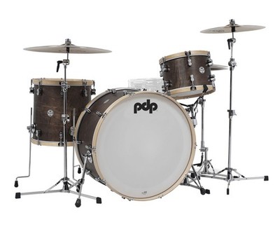 PDP Concept Classic Series 3-Piece Maple Shell Pack - Walnut with Natural Hoops