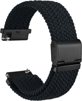Uhrenarmband Nylon Schwarz 18Mm 20Mm 22Mm Geflochten Verstellbar Sport