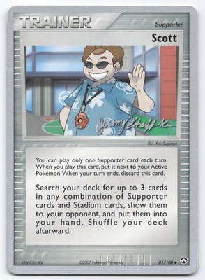 Scott 81/108 Trainer 2007 World Championships Pokemon Jeremy