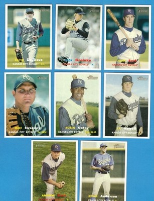2006 Topps Heritage Kansas City Royals Master Team Set! SP's & Variations!