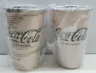 Coca-Cola No Sugar Coke Colour Changing Cup Pair Aluminium  Unused Siler Pink