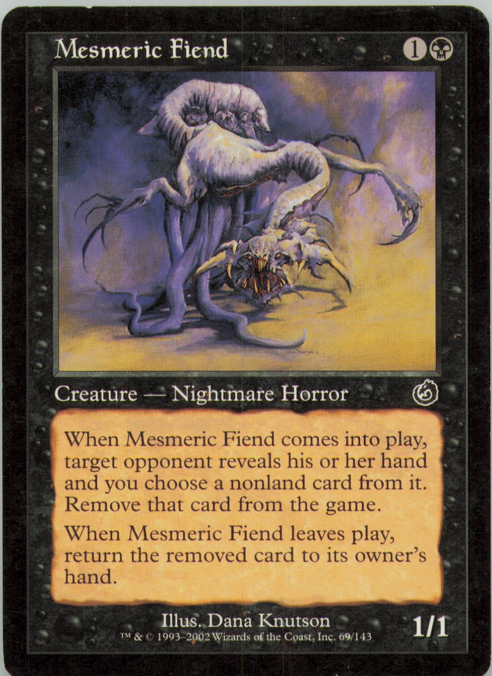 MESMERIC FIEND 69 C TORMENT MAGIC: THE GATHERING MP