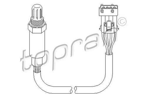 721 852 LAMBDA OXYGEN O2 SENSOR IN FRONT OF THE CATALYST TOPRAN NEW - Picture 2 of 5