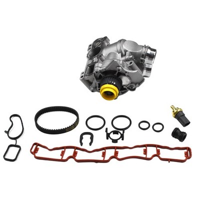 Aluminum Water Pump w/ Belt for VW Tiguan Jetta Golf GTI Eos Beetle CC 2.0T TSI