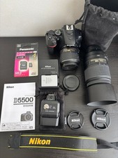 Nikon D5500 DSLR Camera Double Zoom Kit AF-S DX 55-300mm Tested