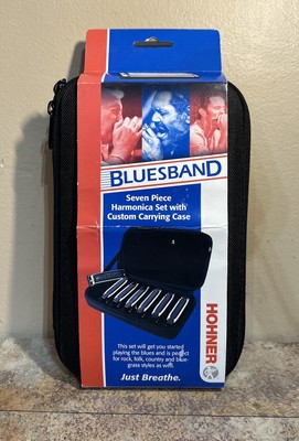 Hohner Blues Band 7 Pack Harmonicas A, Bb, C, D, E, F, G