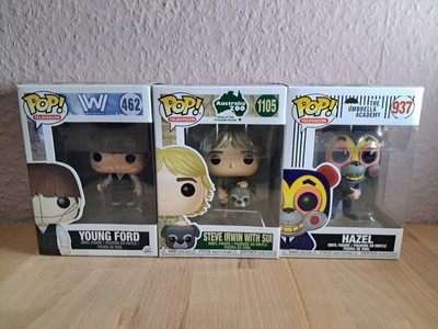  Ford 462, Steve Irwin 1105, Hazel 937   Funko Pop! Television Collection