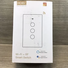 Moes Smart Life Light Switch WS-US1-LW-110N WI-FI Single L 1 Gang 95-130v (bin-G