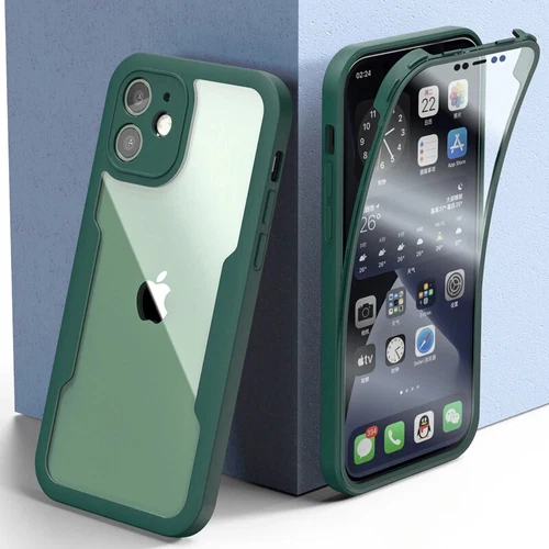 360 Full Body Case For iPhone 16 15 14 13 12 Pro Max Mini XR XS Max 7 8 Plus SE - Picture 17 of 17