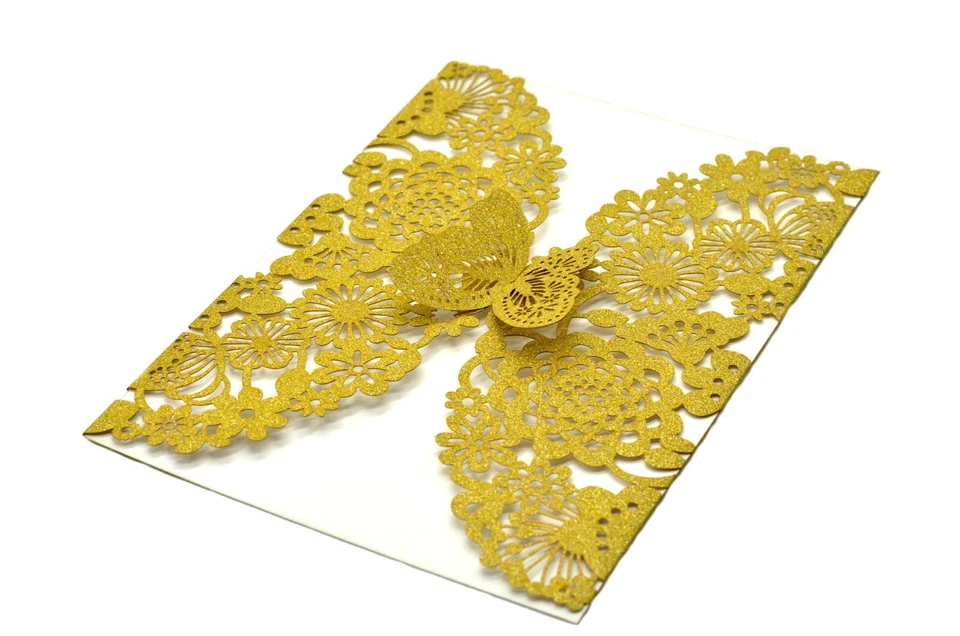 Invitaciones Corte Láser-Invitaciones 3D Mariposa Quinceañera Foto 3 de 4