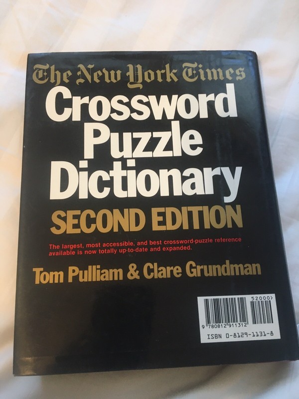 The New York Times Crossword Puzzle Dictionary Second Edition Excellent conditio