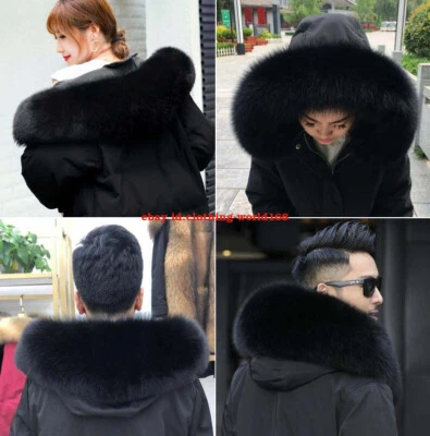 XYNHH619 100% Echt Fuchs Kragen Pelzkragen Pelz Echtpelz Ussuri Fuchs fur F Mantel Parka