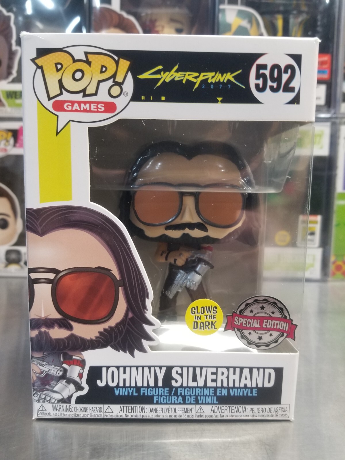 Funko Pop! Cyberpunk 2077 Johnny Silverhand #592 Gitd Special Edition